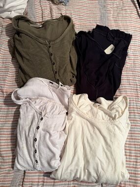 We The Free Womens Tops - Olive, Black, Cream, Light Pink